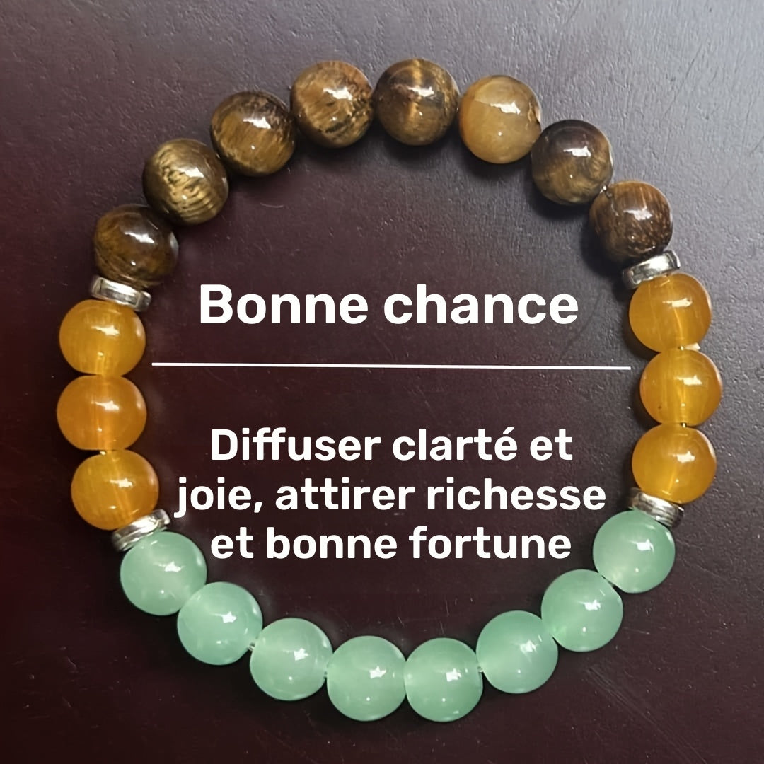 Un ensemble de 9 bracelets de cristal magique, symbolisant la paix, la richesse, la prospérité, l'amitié, la chance, l'amour et la protection - des perles de cristal qui apportent l'optimisme et la positivité, la confiance et la force, un cadeau parfait u