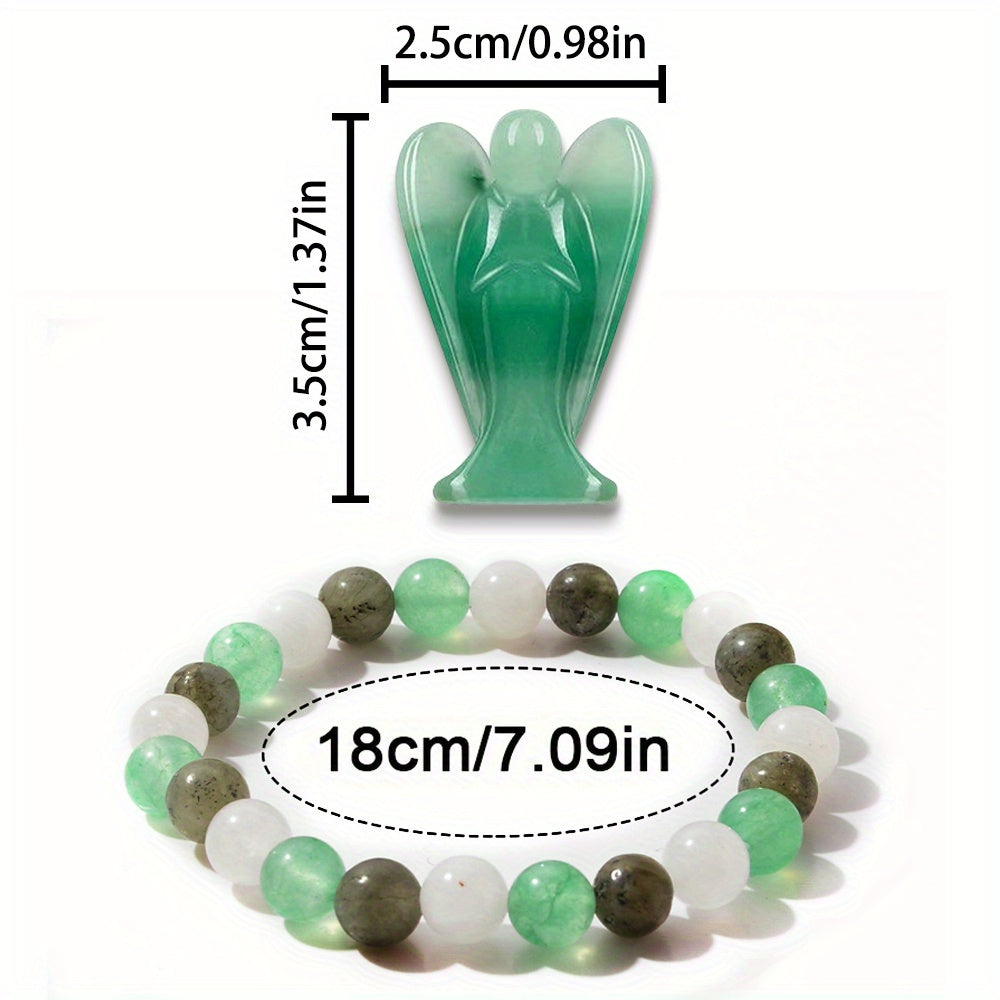 Lot de 2 Bracelets d'Énergie Positive pour Femmes - Charme de Protection & Bonheur, Cadeau Parfait pour de Nouveaux Départs