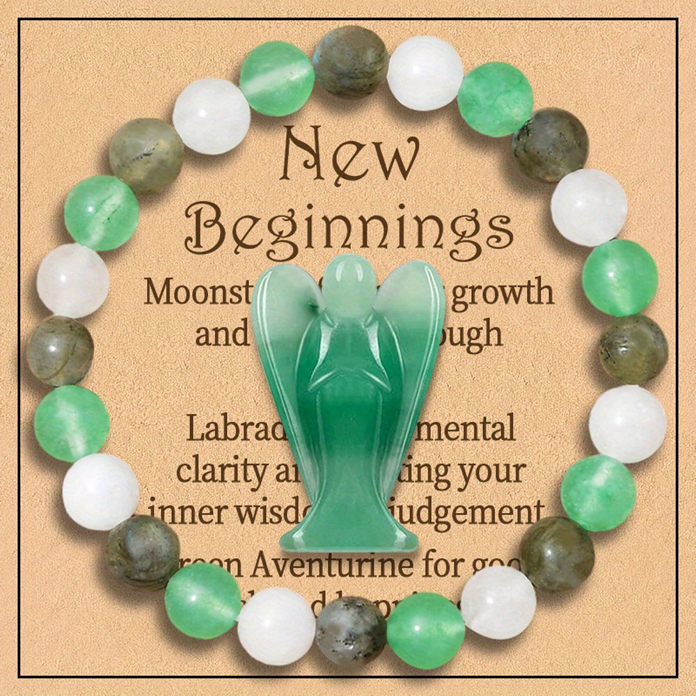 Lot de 2 Bracelets d'Énergie Positive pour Femmes - Charme de Protection & Bonheur, Cadeau Parfait pour de Nouveaux Départs