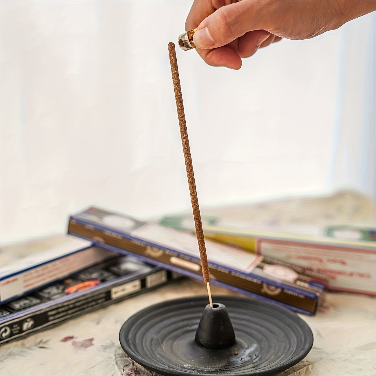 Ensemble d'encens naturel Satya 5 bâtonnets, avec santal et Nag Champa, rose, super efficace, pour méditation et bureau à domicile | Idéal pour Pâques, Thanksgiving et Ramadan (Aïd al-Fitr)