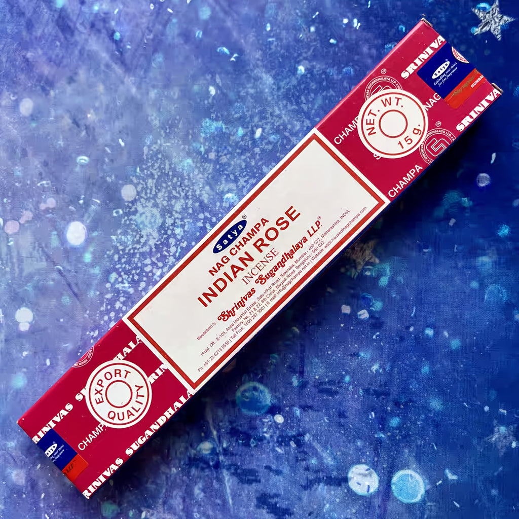 Ensemble d'encens naturel Satya 5 bâtonnets, avec santal et Nag Champa, rose, super efficace, pour méditation et bureau à domicile | Idéal pour Pâques, Thanksgiving et Ramadan (Aïd al-Fitr)