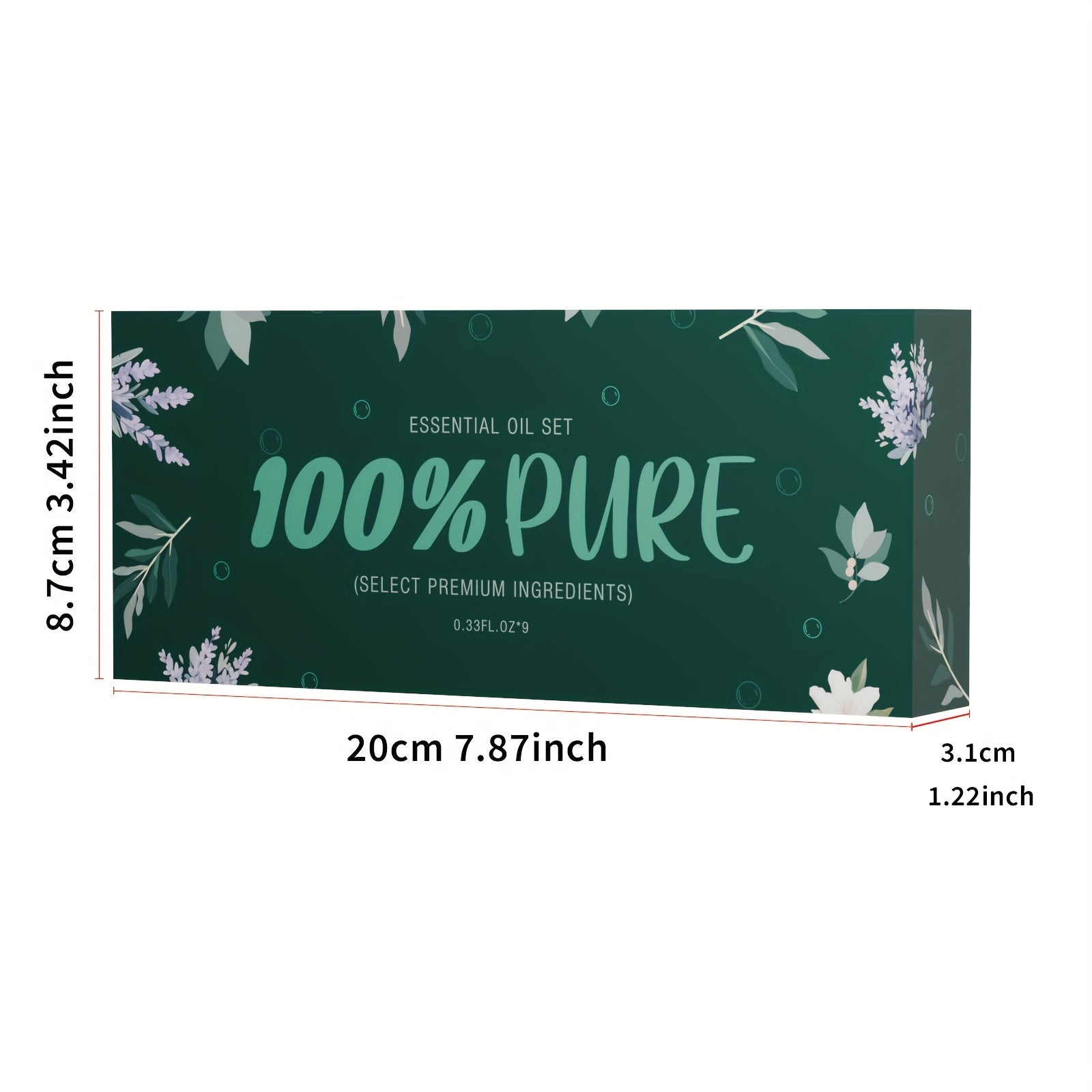 Kit d'Huiles Essentielles Premium avec Diffuseur Humidificateur pour Détente et Sommeil – Lot de 9 Pièces de 10ml/3.04fl.oz – Parfum Agréable pour la Maison – Idéal pour Bougies Parfumées et Savons DIY – Fragrance Longue Durée – Cadeau Parfait pour Hallow