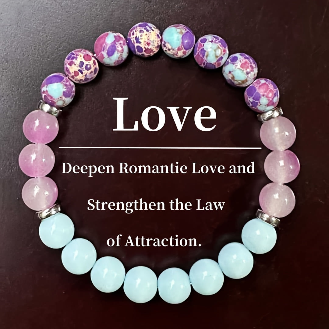 Un ensemble de 9 bracelets de cristal magique, symbolisant la paix, la richesse, la prospérité, l'amitié, la chance, l'amour et la protection - des perles de cristal qui apportent l'optimisme et la positivité, la confiance et la force, un cadeau parfait u