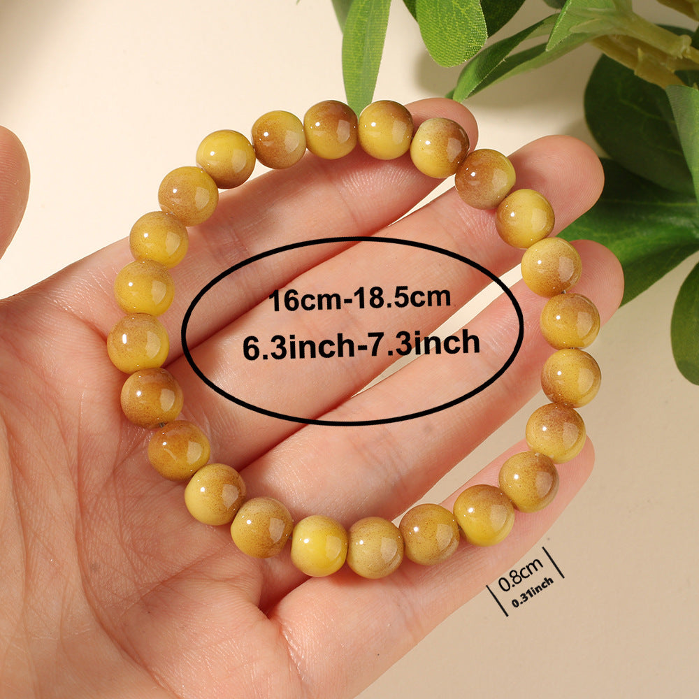 Bracelet d'Attraction de Richesse en Œil de Tigre Naturel et Citrine - Bijou Unisexe Style Bohème pour Succès Professionnel, Abondance Positive & Décoration Maison/Bureau avec Cordon Rouge, Bijoux Œil de Tigre