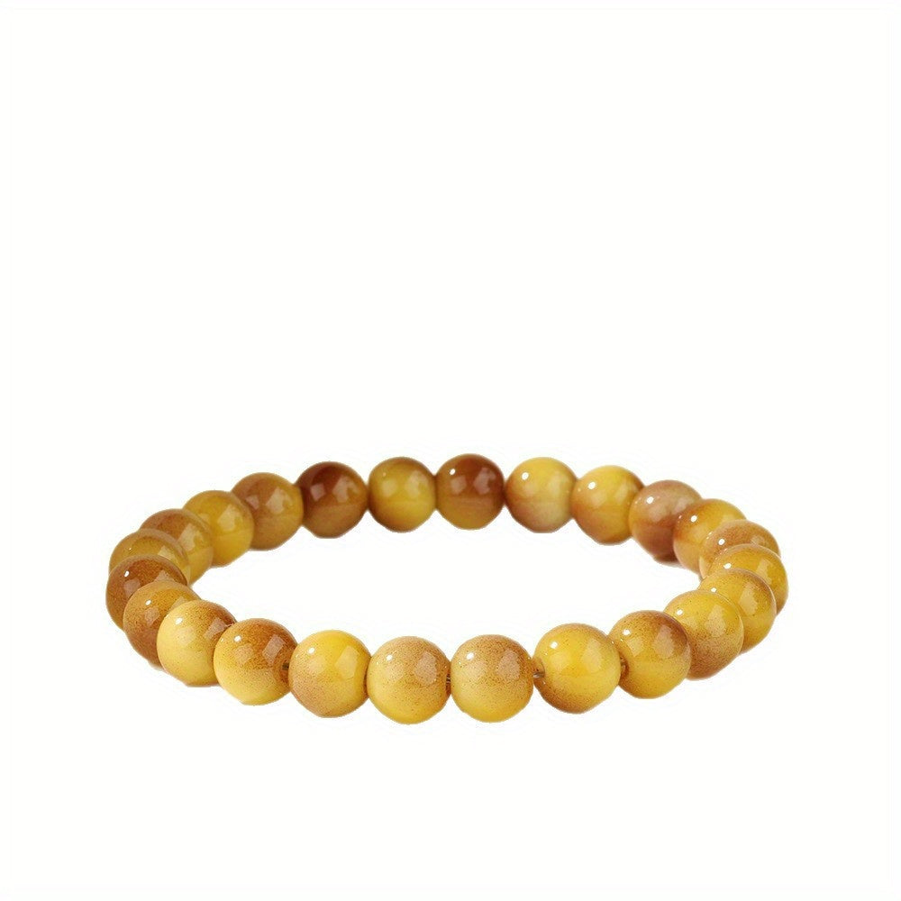 Bracelet d'Attraction de Richesse en Œil de Tigre Naturel et Citrine - Bijou Unisexe Style Bohème pour Succès Professionnel, Abondance Positive & Décoration Maison/Bureau avec Cordon Rouge, Bijoux Œil de Tigre