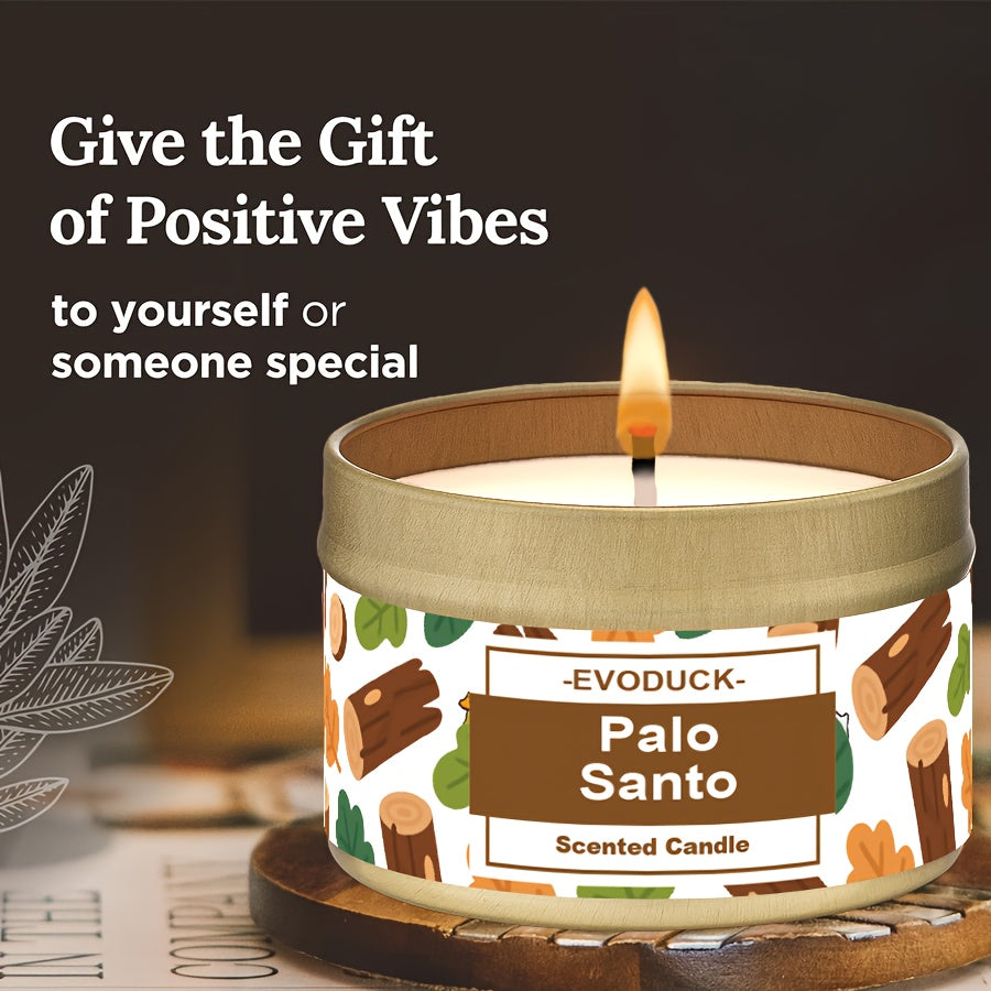 Chandelle de Manifestation Premium en Cire de Soja Sage & Bois Sacré pour Méditation, Bénédiction du Foyer, Sanctuaire Maison, Idéale pour Spa, Décoration Bureau, Rituels, Cadeau Luxueux Artisanal Nouvelle Maison ou Anniversaire (3oz)