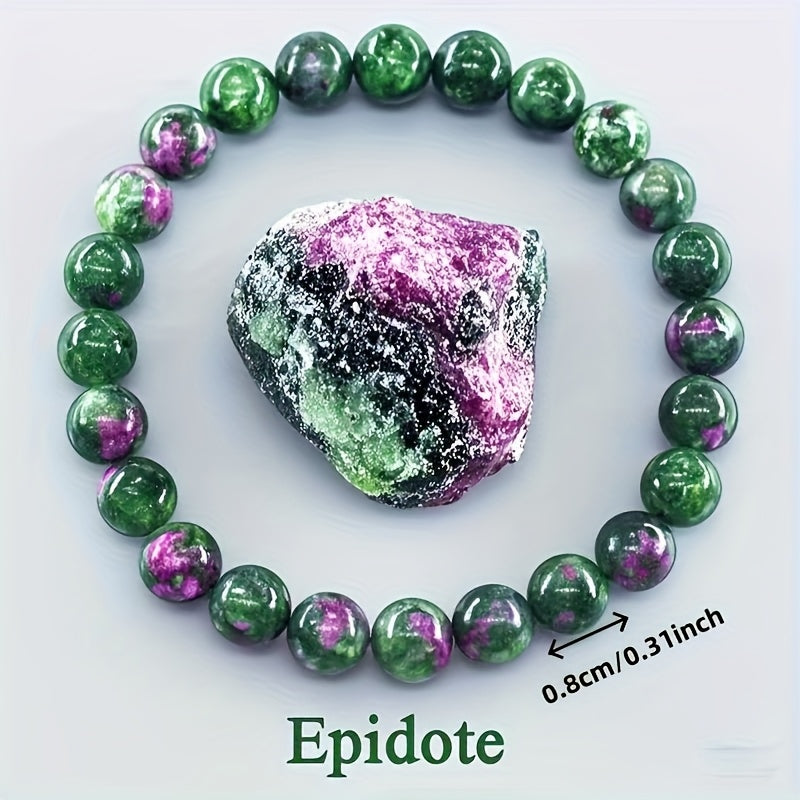 2 pièces bracelet 8mm, pierre de soleil, œil de tigre, pierre noire, turquoise, rubis imitation, obsidienne, pendentif voiture, accessoires décompression main, cadeaux anniversaire et fêtes, motifs aléatoires