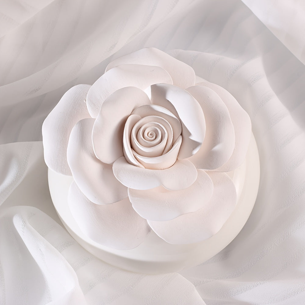 Diffuseur d'huiles essentielles en céramique - Désodorisant élégant en céramique avec couvercle, diffuseur d'arômes non parfumé pour la maison, la chambre, le bureau, le spa - Conception durable et facile à nettoyer, cadeau de Noël parfait pour Noël, Hall