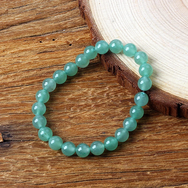 Original naturel vert Aventurine perles Bracelets femmes Aventurine Jades Quartz Mala perles Bracelet méditation guérison bijoux