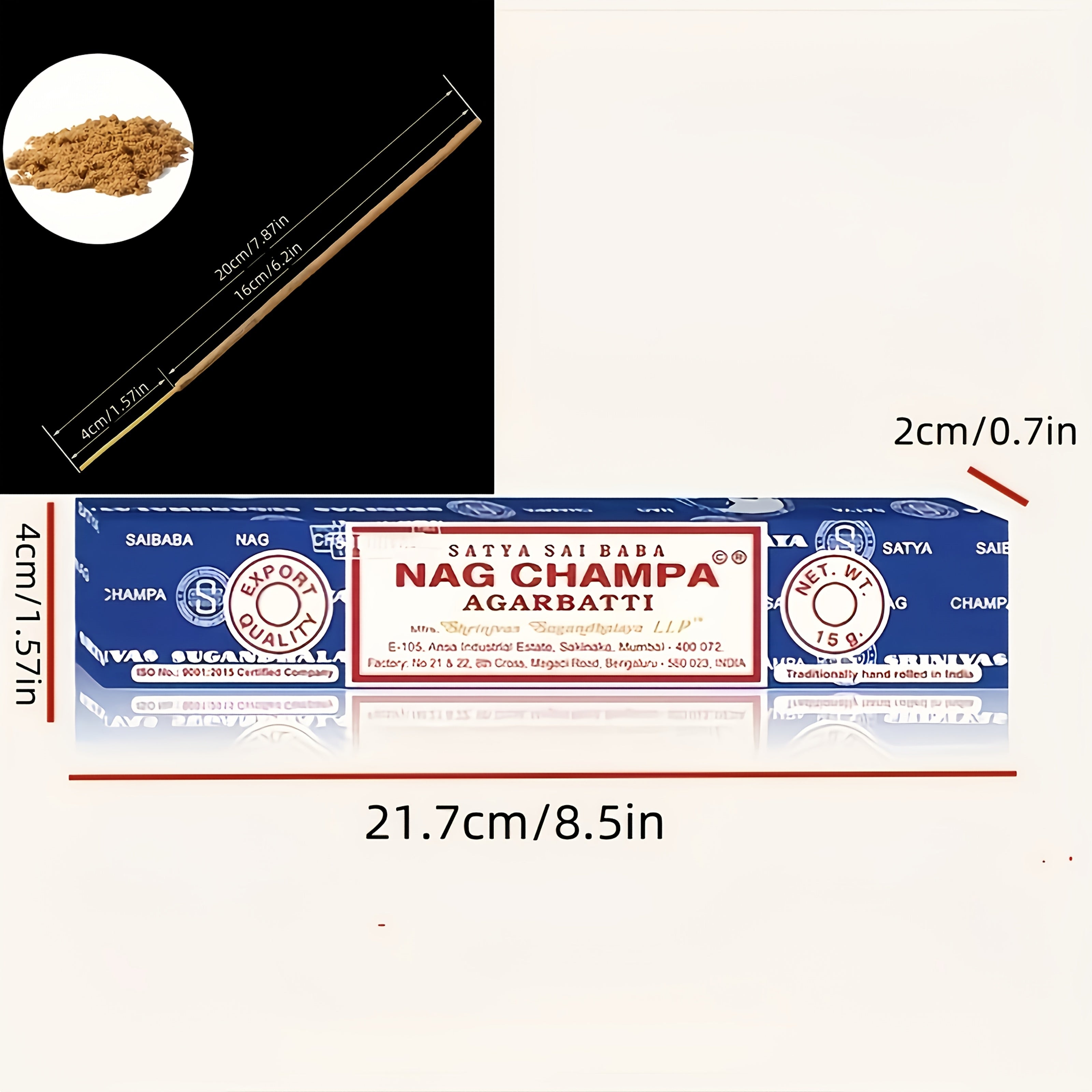 Ensemble d'encens naturel Satya 5 bâtonnets, avec santal et Nag Champa, rose, super efficace, pour méditation et bureau à domicile | Idéal pour Pâques, Thanksgiving et Ramadan (Aïd al-Fitr)