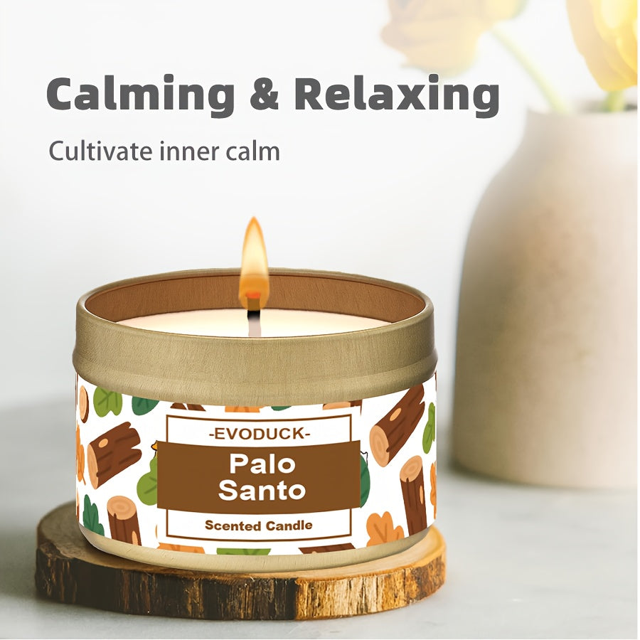 Chandelle de Manifestation Premium en Cire de Soja Sage & Bois Sacré pour Méditation, Bénédiction du Foyer, Sanctuaire Maison, Idéale pour Spa, Décoration Bureau, Rituels, Cadeau Luxueux Artisanal Nouvelle Maison ou Anniversaire (3oz)