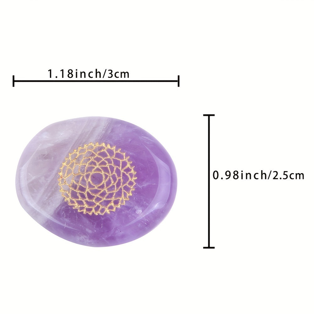 Ensemble de Pierres Lisses pour les 7 Chakras Reiki