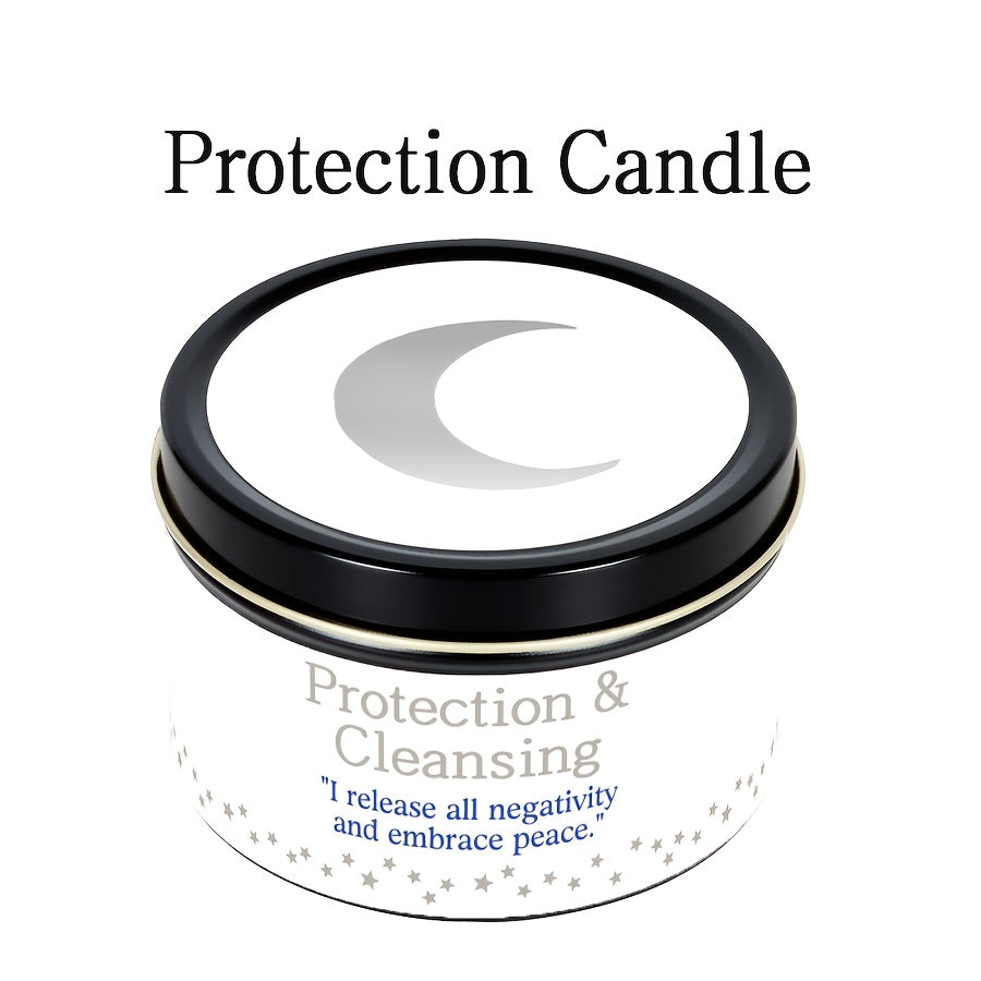 [Bougie Spirituelle] Bougie de Manifestation Loi de l'Attraction 3oz avec Cire de Soja Naturelle et Cristaux Noirs - Bougie de Protection pour Équilibre Spirituel, Bénédiction de la Maison et Attraction - Cadeau Idéal pour la Détente