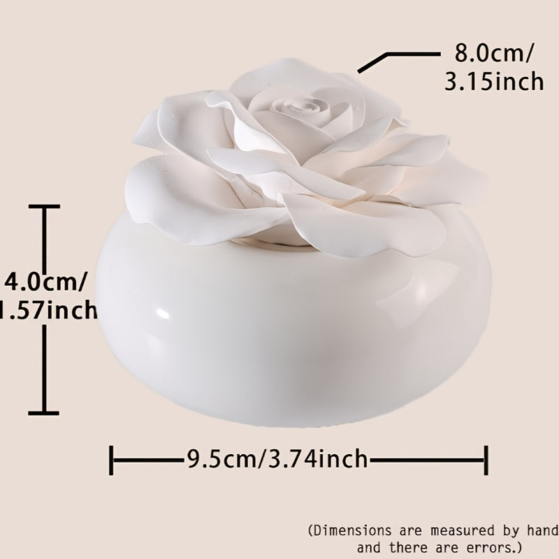 Diffuseur d'huiles essentielles en céramique - Désodorisant élégant en céramique avec couvercle, diffuseur d'arômes non parfumé pour la maison, la chambre, le bureau, le spa - Conception durable et facile à nettoyer, cadeau de Noël parfait pour Noël, Hall