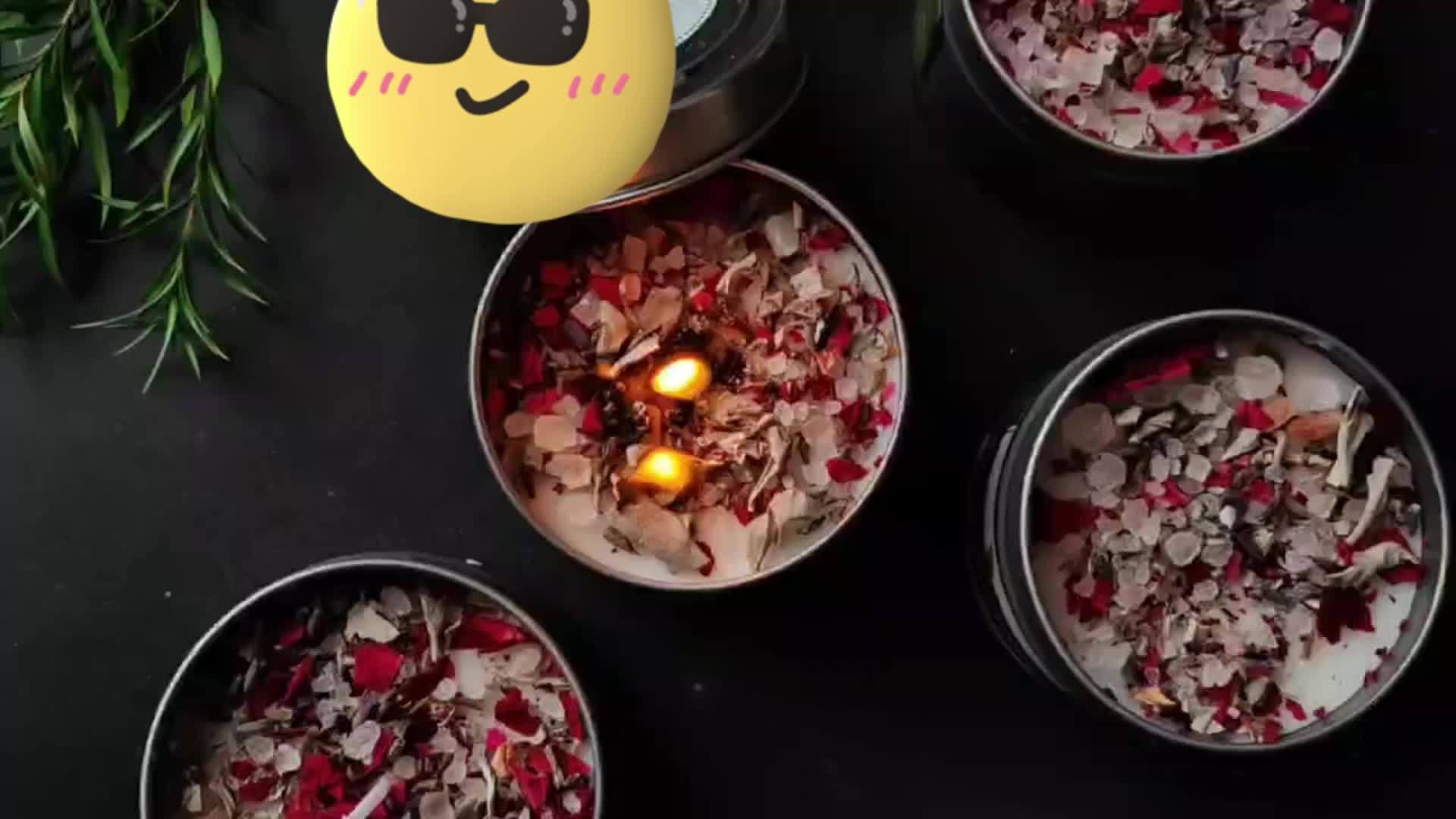 Chandelle de Manifestation Premium en Cire de Soja Sage & Bois Sacré pour Méditation, Bénédiction du Foyer, Sanctuaire Maison, Idéale pour Spa, Décoration Bureau, Rituels, Cadeau Luxueux Artisanal Nouvelle Maison ou Anniversaire (3oz)