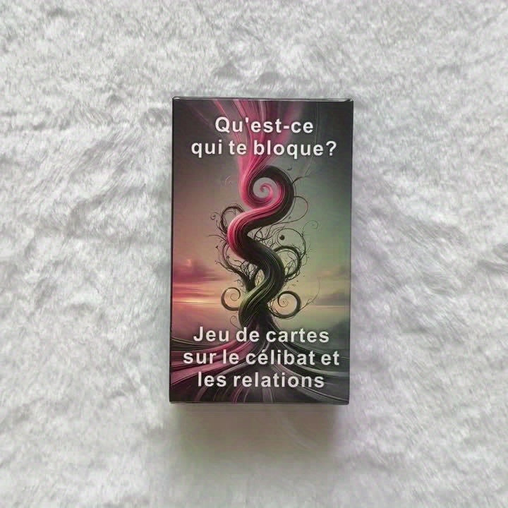 Cartes de Tarot Françaises, Cartes Oracle de l'Amour, Jeu d'Oracle pour Célibataires et Relations, Découvrez les Barrières Émotionnelles, Gagnez en Clarté dans les Relations Amoureuses, Romance, Flamme Jumelle, Âme Sœur, 80 Cartes, Perspicacité Spirituell