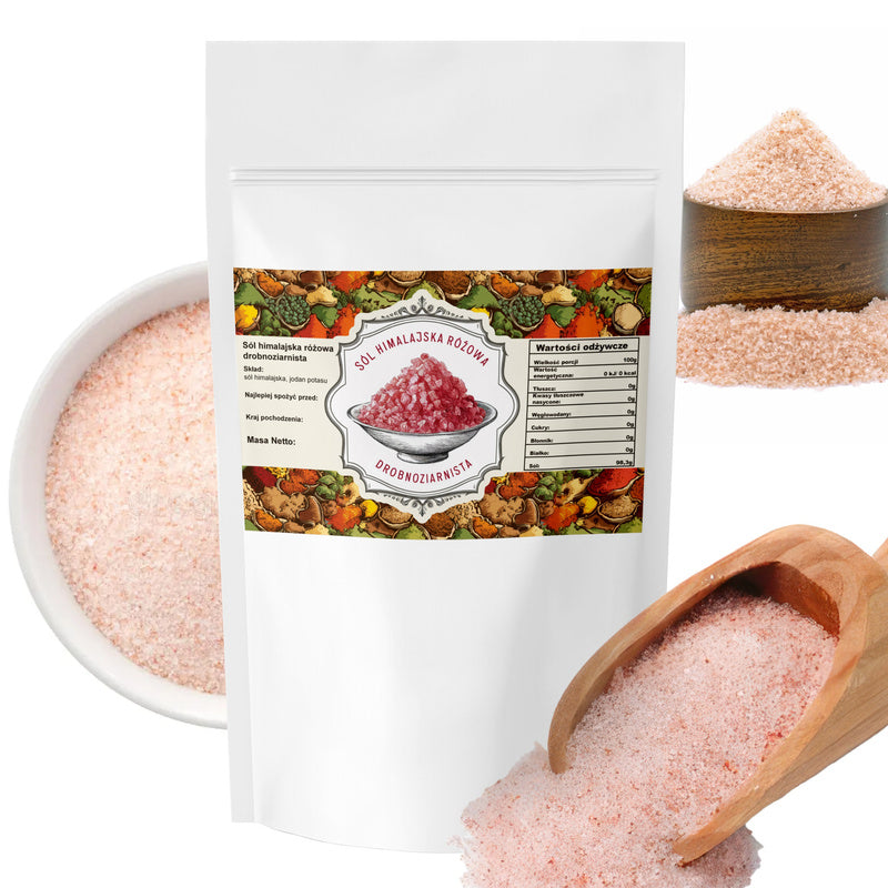 Sel Naturel Himalayen Rose à Grains Fins, 250g