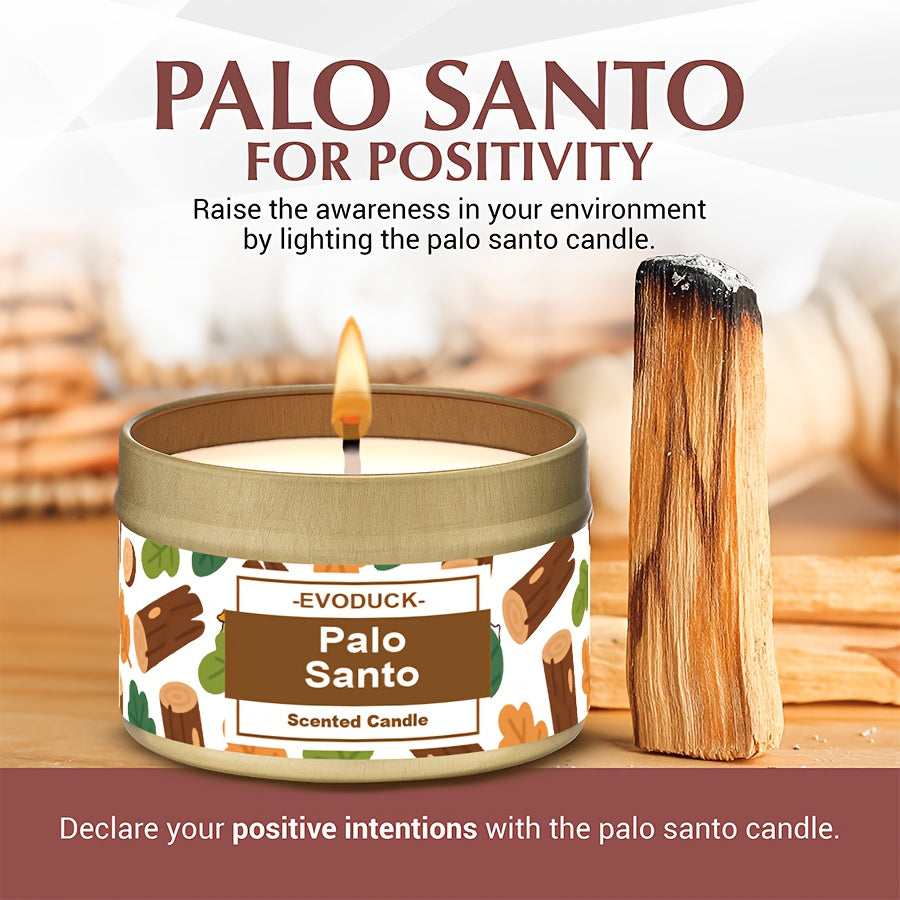 Chandelle de Manifestation Premium en Cire de Soja Sage & Bois Sacré pour Méditation, Bénédiction du Foyer, Sanctuaire Maison, Idéale pour Spa, Décoration Bureau, Rituels, Cadeau Luxueux Artisanal Nouvelle Maison ou Anniversaire (3oz)