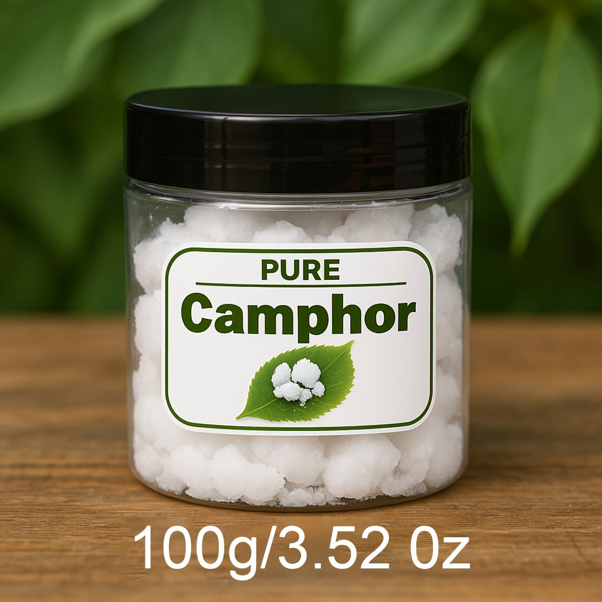 Encens de Camphre Pur - 50g/100g Parfum Naturel Purifiant pour l'Air pour le Yoga, la Méditation et la Relaxation | Parfum à Base de Plantes Séchées dans un Pot en Résine | Améliore la Concentration et la Tranquillement